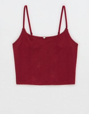 Женские топы Aerie Superchill Pointelle Bra Top — фото 3