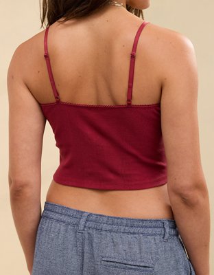 Женские топы Aerie Superchill Pointelle Bra Top — фото 2
