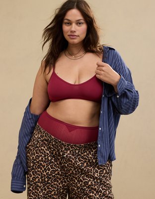 Бралетт Superchill, модал, в рубчик — Aerie — фото 5