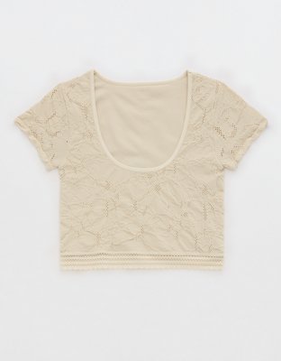 Superchill Floral Seamless Cap Sleeve Top