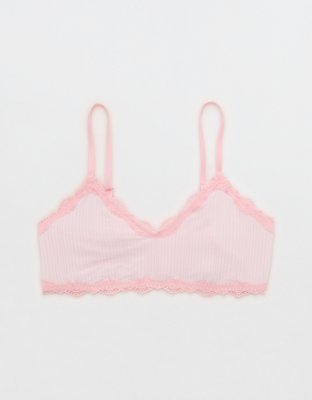 OVERSLEPT By Aerie Modal Lace Trim Bralette
