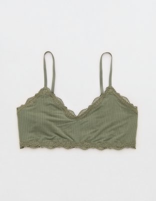 OVERSLEPT By Aerie Modal Lace Trim Bralette