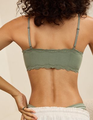 OVERSLEPT By Aerie Bralette de Modal con Ribete de Encaje