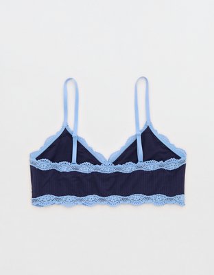 OVERSLEPT By Aerie Modal Lace Trim Bralette
