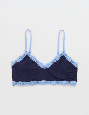 OVERSLEPT By Aerie Modal Lace Trim Bralette