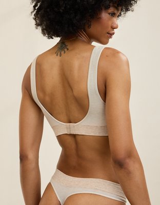 Superchill Cotton Seamless Plunge Bralette