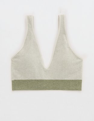 Superchill Cotton Seamless Plunge Bralette