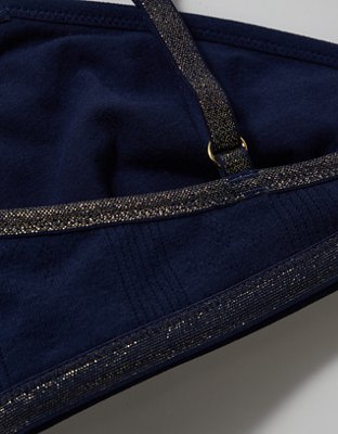 Superchill Shine Pointelle Triangle Bralette