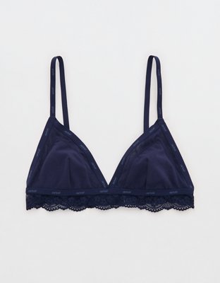 Superchill Cotton Lace Trim Bralette