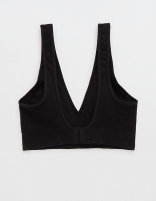 Superchill Cotton Seamless Plunge Bralette