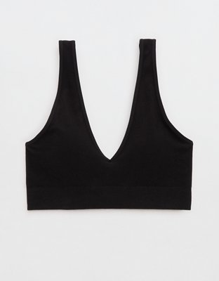 Superchill Cotton Seamless Plunge Bralette