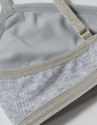 Superchill Shine Pointelle Triangle Bralette