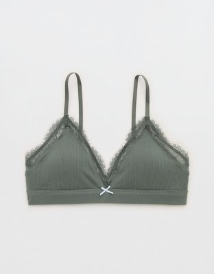Superchill Cotton Rib Padded Triangle Bralette