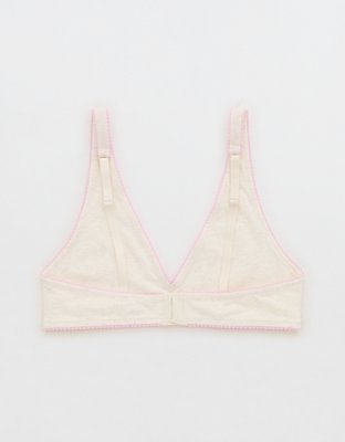 OVERSLEPT by Aerie Cotton Plunge Bralette