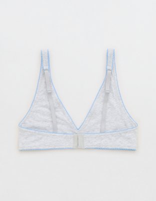 OVERSLEPT by Aerie Cotton Plunge Bralette