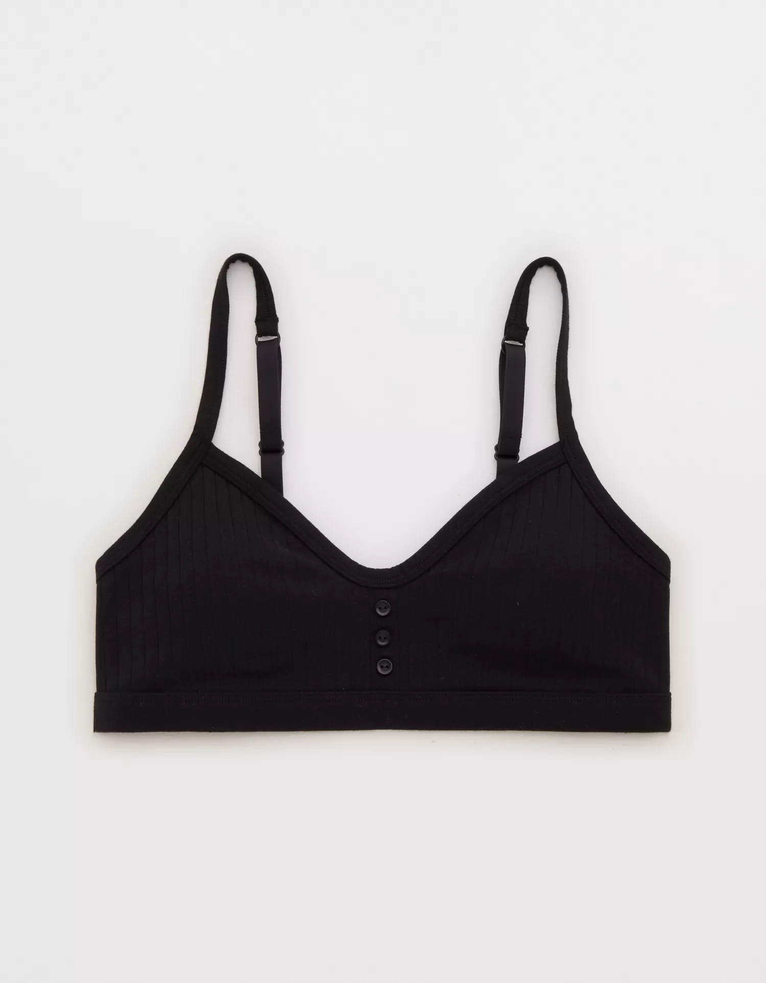 Superchill Cotton Rib Padded Bralette - thumbnail 3