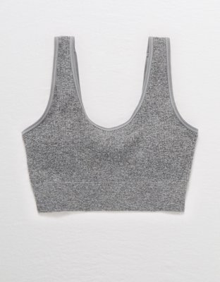 gray sports bra