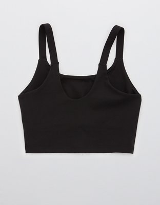 white longline sports bra