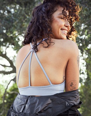 Shop OFFLINE By Aerie Totally! Textured Seamless Racerback Sports