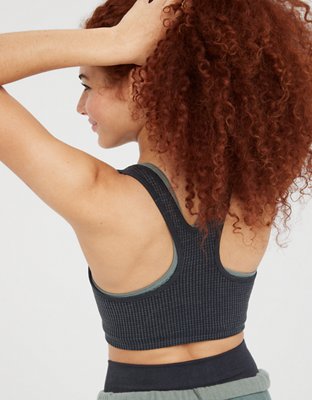 Женские топы Aerie OFFLINE Main Squeeze Seamless Waffle Bra Top — фото 2
