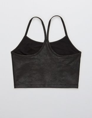 OFFLINE By Aerie The Hugger Crackle Racerback Sports Bra