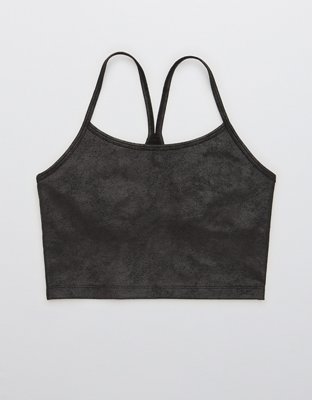 OFFLINE By Aerie The Hugger Crackle Racerback Sports Bra