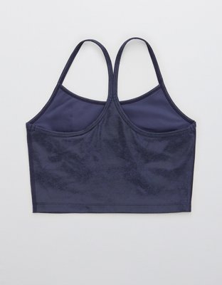 OFFLINE By Aerie The Hugger Crackle Racerback Sports Bra