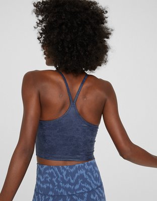 OFFLINE By Aerie The Hugger Bra deportivo con espalda deportiva craquelado