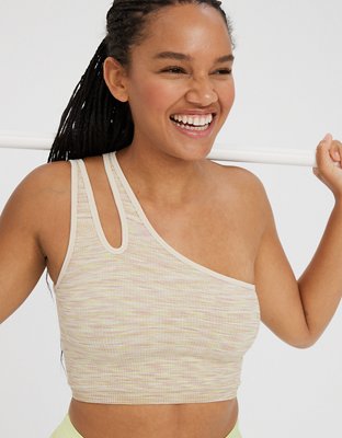 OFFLINE By Aerie Seamless One Shoulder Longline Sports Bra