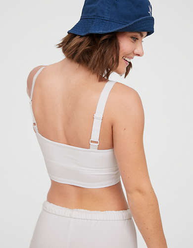 OFFLINE By Aerie Real Me Ribbed Longline Sports Bra