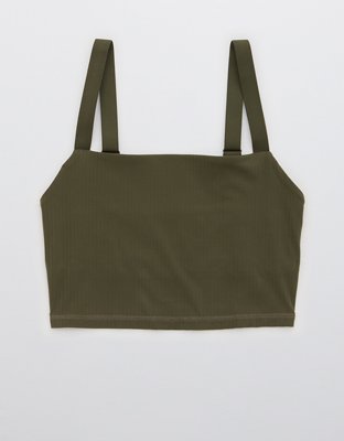 Спортивное бра OFFLINE By Longline, в рубчик — Aerie — фото 4