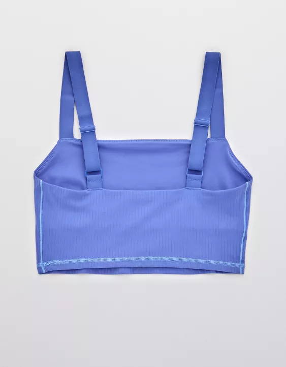 OFFLINE By Aerie Real Me Ribbed Longline Sports Bra