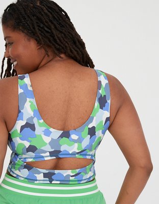 OFFLINE By Aerie Real Me Keyhole Back Longline Sports Bra