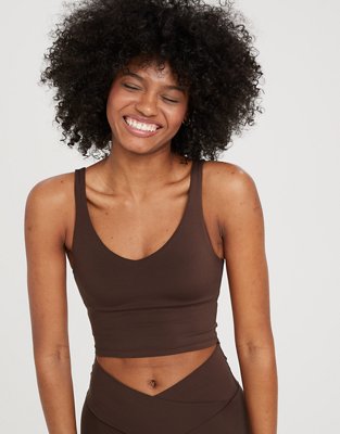 OFFLINE By Aerie Real Me Ruched Longline Sports Bra