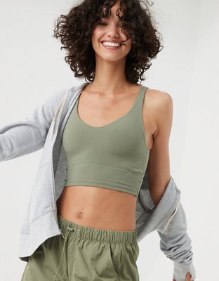 OFFLINE By Aerie Real Me Low Key Longline Sports Bra