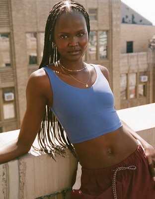 OFFLINE By Aerie Real Me Low Key Longline Sports Bra