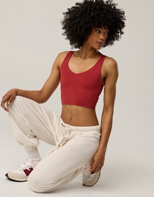 OFFLINE By Aerie Real Me Low Key Longline Sports Bra