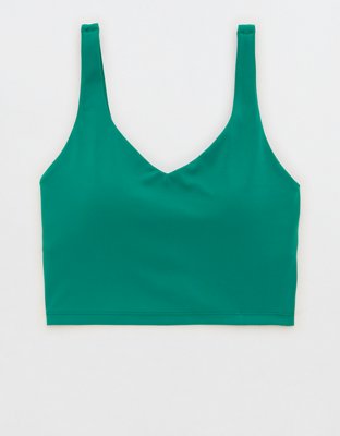 OFFLINE By Aerie Real Me Bra deportivo discreto de línea larga