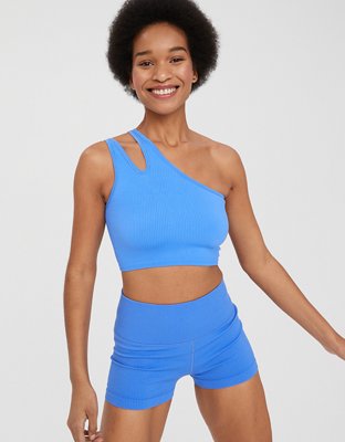 Offline by Aerie Recharge Least Support Ribbed Sports Bra Large Athleisure