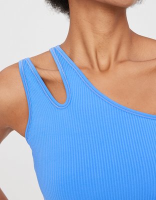 OFFLINE By Aerie Seamless One Shoulder Longline Sports Bra