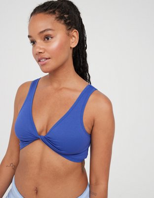 Never Worn - OFFLINE By Aerie Main Squeeze Seamless Plunge Sports Bra (S)