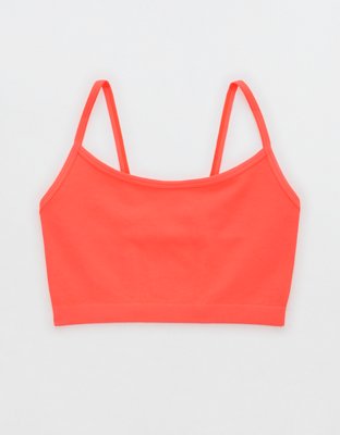 Seamless Open Back Sports Bra with Padding