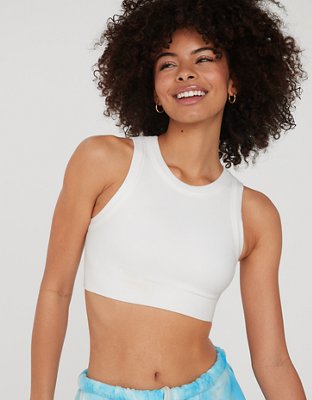 OFFLINE By Aerie Seamless Waffle High Neck Sports Bra