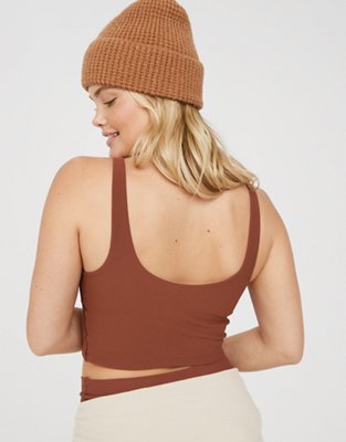 OFFLINE By Aerie Real Me Low Key Waffle Sports Bra
