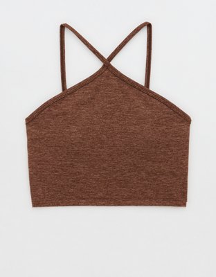 OFFLINE By Aerie Seamless Macrame Longline Sports Bra