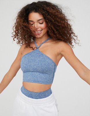 OFFLINE By Aerie The Hugger Halter Longline Sports Bra