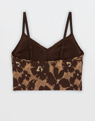 OFFLINE By Aerie Real Me Ruched Longline Sports Bra
