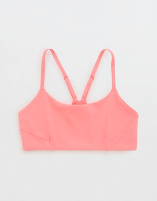 OFFLINE Ribbed Shine Twist Front Sports Bra