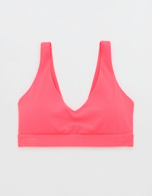 Aerie Real Me Xtra Ruffle Sports Bra In Olive