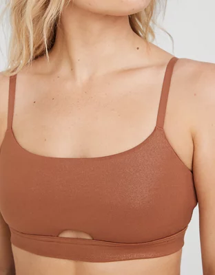 OFFLINE By Aerie Real Me Liquid Shine Keyhole Sports Bra